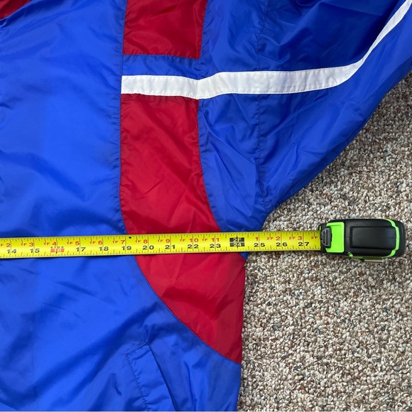 VTG 90s MacGregor Blue Red White Colorful Men’s Full Zip Windbreaker Jacket sz L - Picture 6 of 13